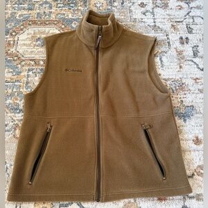 Columbia Men's Tan Fleece Vest